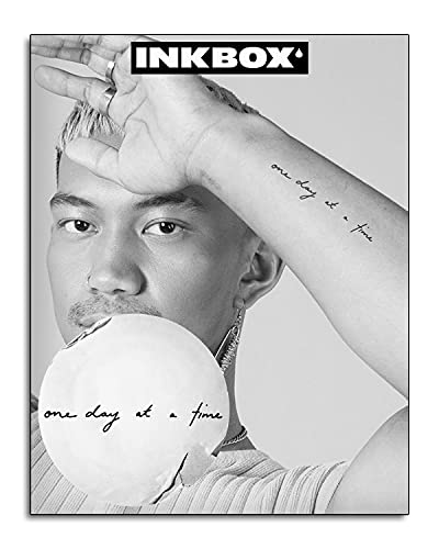 Inkbox Temporary Tattoo - Waterproof and Long Lasting Fake Tattoos for Body Art - Plant Based, Skin Safe - for Adult & Teens, Men & Women (One Day at a Time) von inkbox