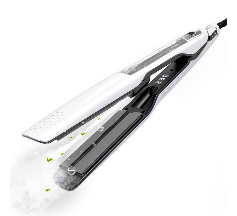 inkint Dampf-Haarglätter mit extrabreiter 40mm Heizplatte LCD-Anzeige 100-230℃ Keramik-Beschichtung, 14 einstellbareTemperaturstufe professionelles Glätteisen von inkint