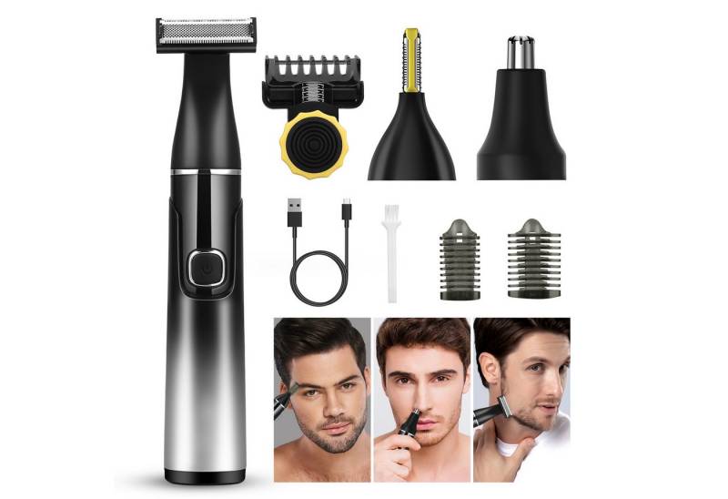 CkeyiN Pro Elektrorasierer 3-in-1 Multifunktions-Rasierer,Körper und Gesicht, Aufsätze: 1, Austauschbare Klinge, Maximale Akkulaufzeit 2 h, Einfache Reinigung, IPX6 von CkeyiN Pro
