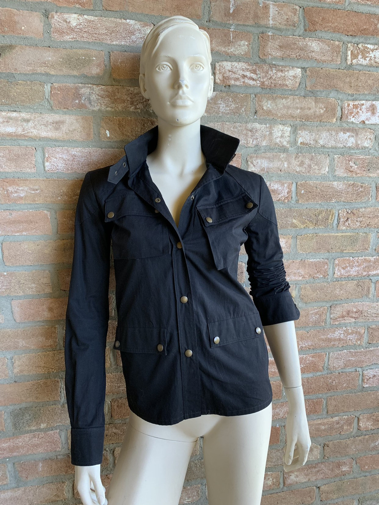 Balenciaga, Jacke, Baumwollhemd, Schwarzes Hemd von inlove4vintage