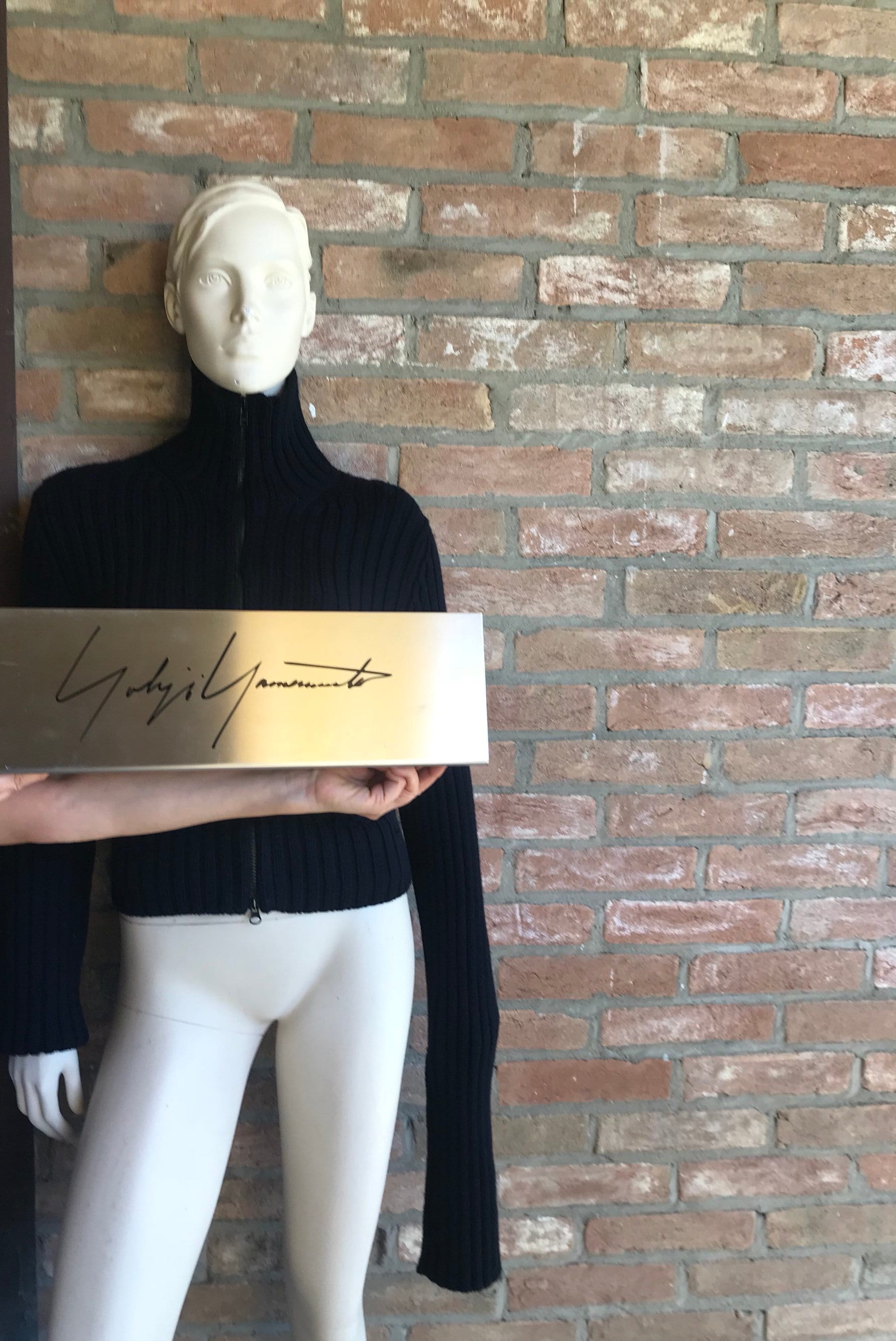 Yohji Yamamoto Vintage Pullover, Übertriebene Ärmel, Wollstrickjacke, Wollpullover Mit Reißverschluss, Größe Klein von inlove4vintage