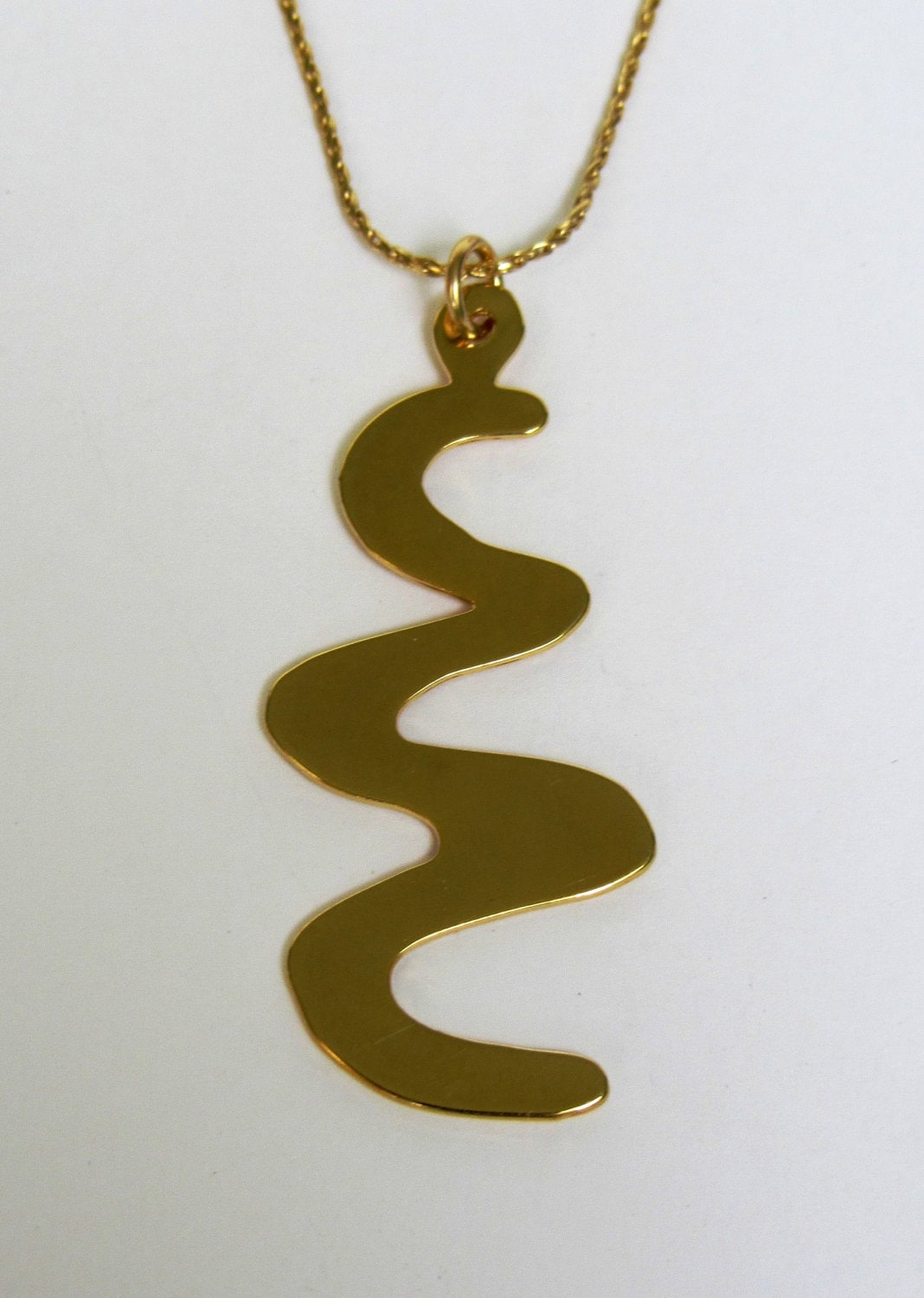 Spirale Halskette, Gold Anhänger, Anhänger Geschenk Für Sie, Unisex Halskette Mama von innakjewelry