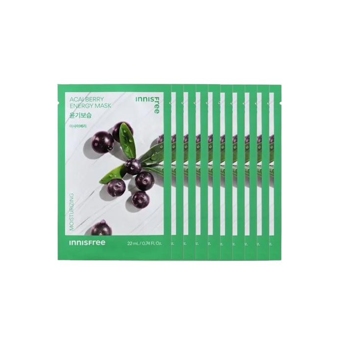 innisfree - Active Mask - Acai Berry (10ea) Set von innisfree