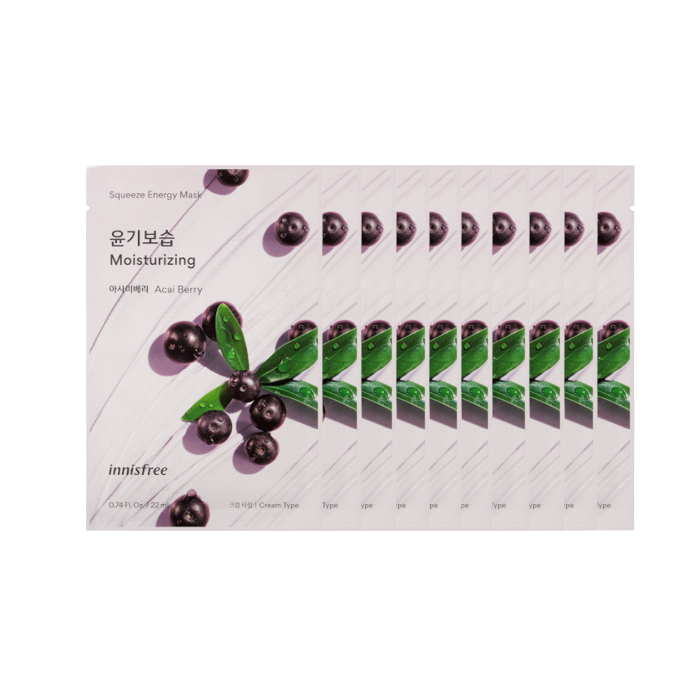 innisfree Energy Mask - Acai Berry - 10pcs Set von innisfree