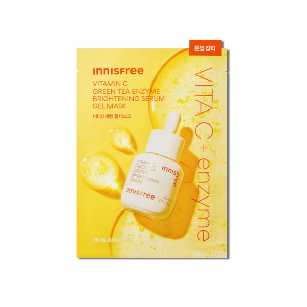 innisfree - Vitamin C Green Tea Enzyme Brightening Serum Gel Mask - 1stück von innisfree