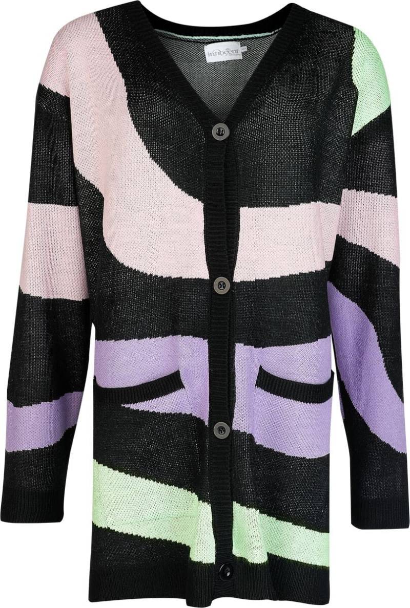 Innocent - Gothic Cardigan - Tidal Cardigan - XS bis 4XL - für Damen - Größe XXL - schwarz/multicolor von innocent