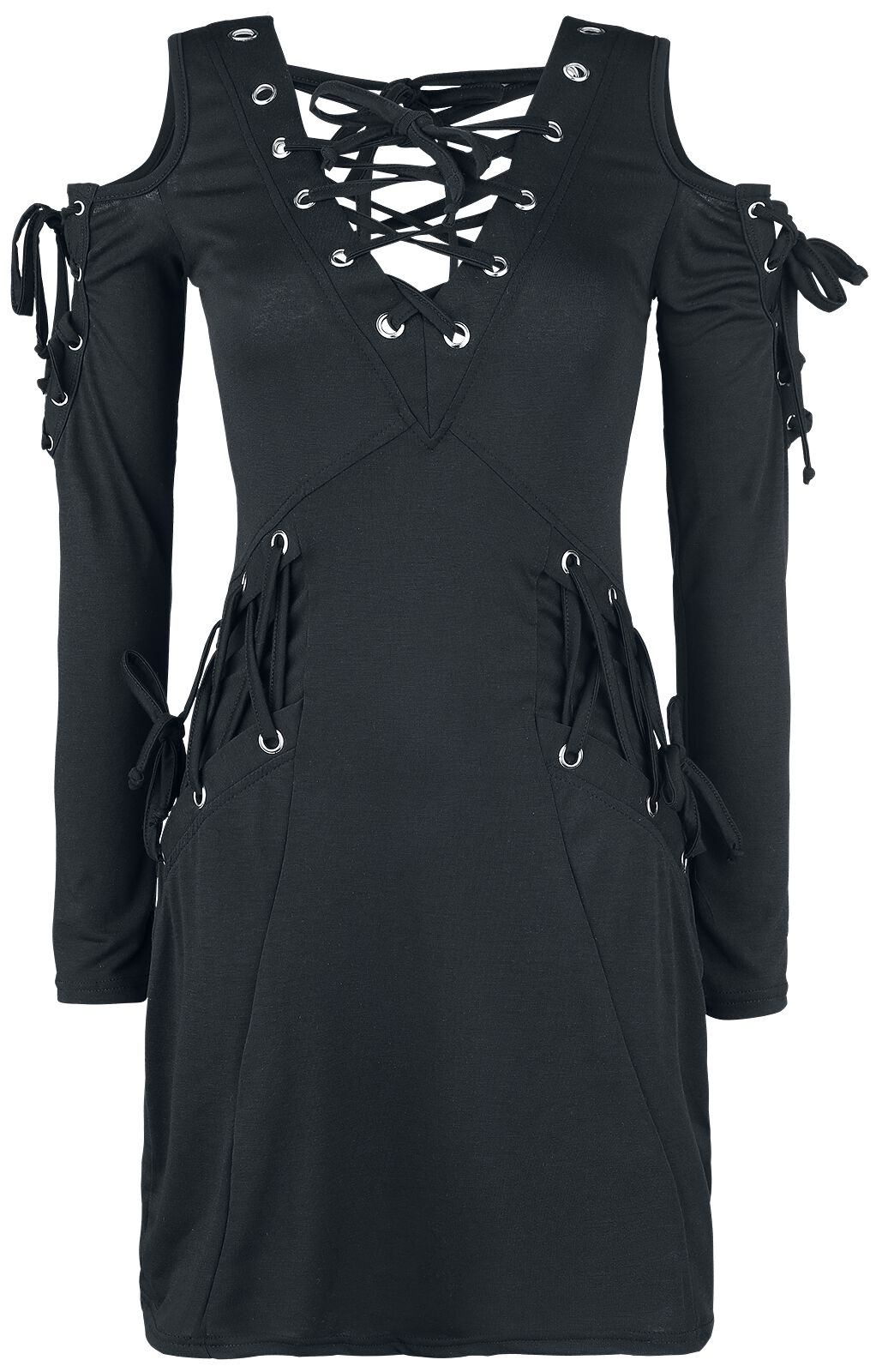 Innocent - Gothic Kurzes Kleid - Crave Top - S bis XXL - für Damen - Größe XL - schwarz von innocent