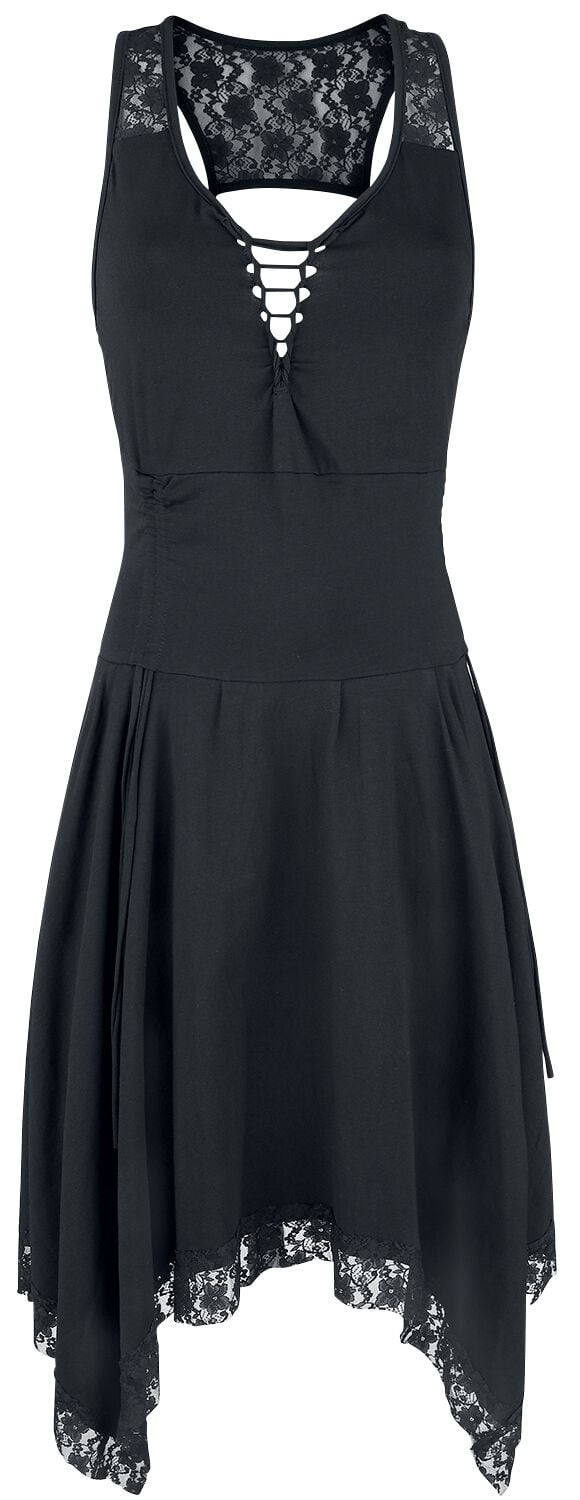 Innocent - Gothic Kurzes Kleid - Nycto Dress - S bis 4XL - für Damen - Größe 4XL - schwarz von innocent