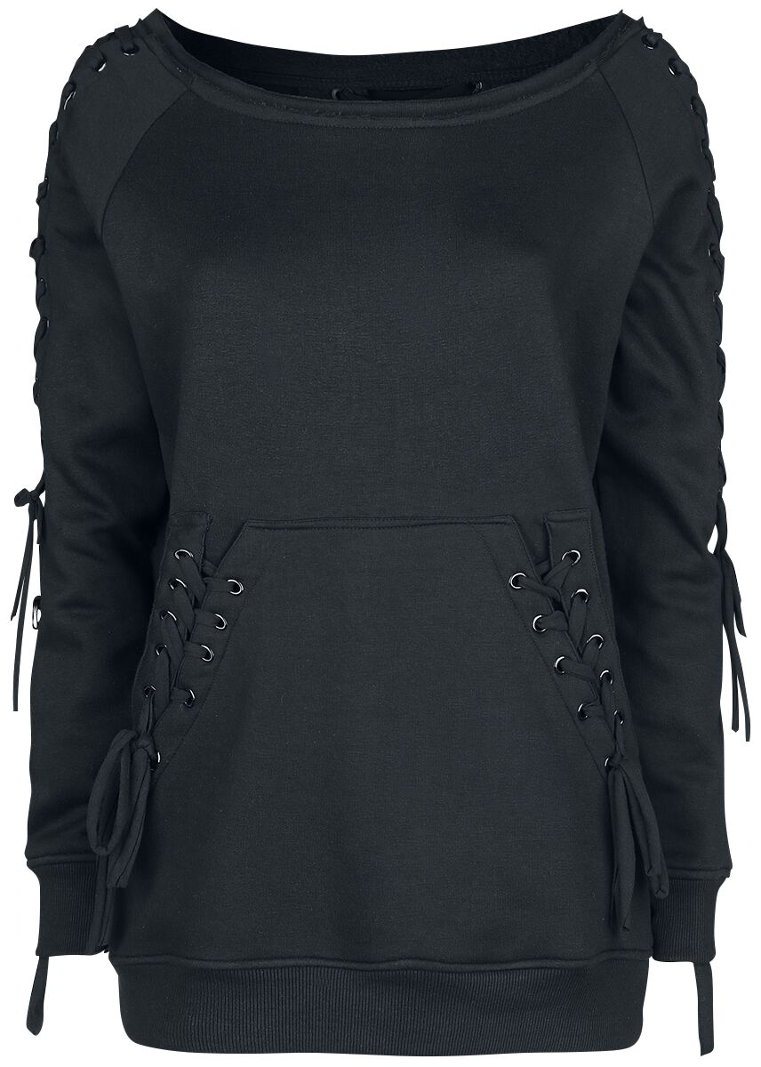 Innocent - Gothic Sweatshirt - Last Vast Top - S bis XXL - für Damen - Größe S - schwarz von innocent
