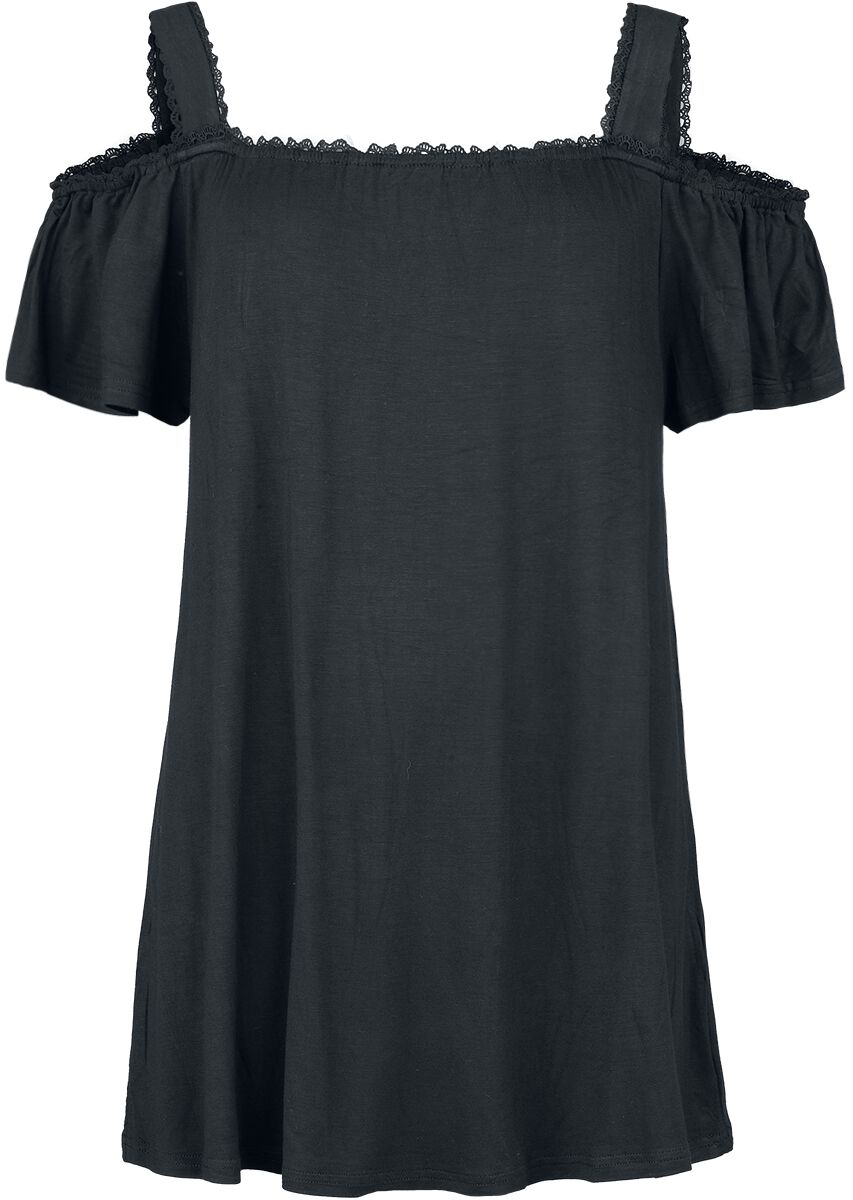 Innocent - Gothic Top - Chryseis Top - S bis 4XL - für Damen - Größe S - schwarz von innocent