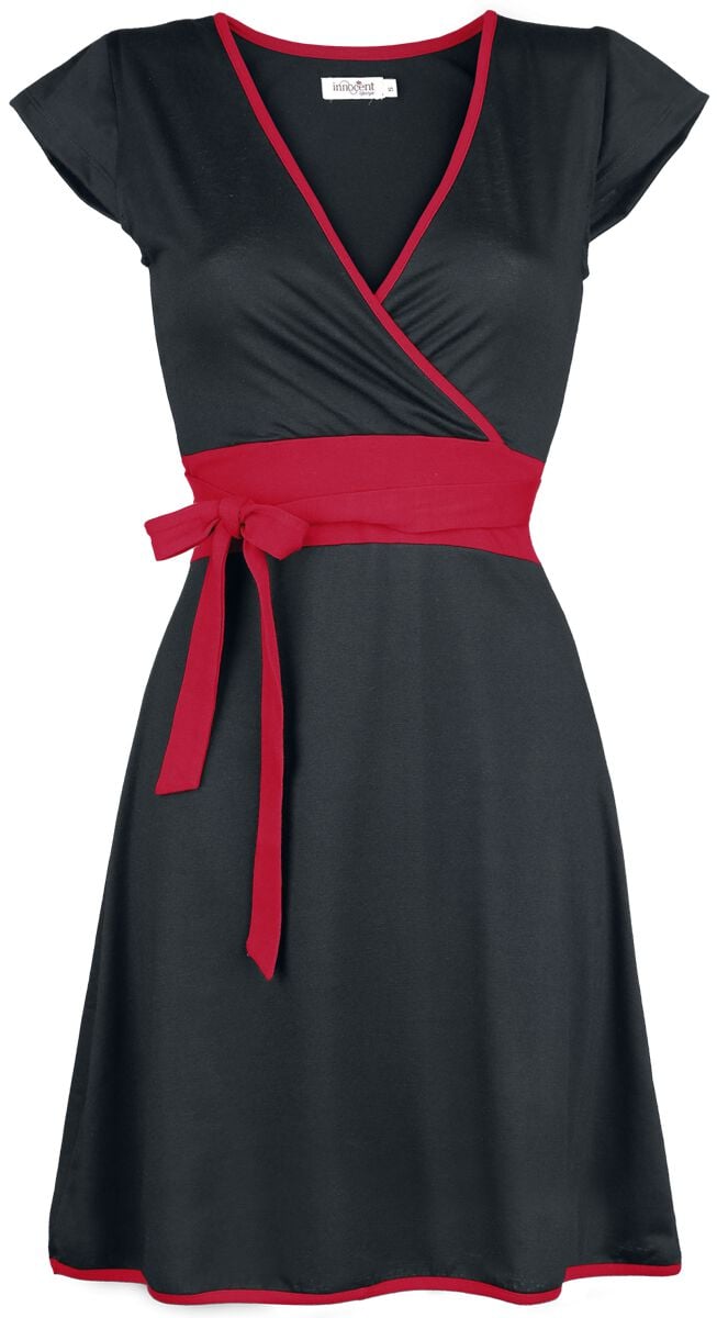 Innocent Hana Dress Kurzes Kleid schwarz rot in L von innocent