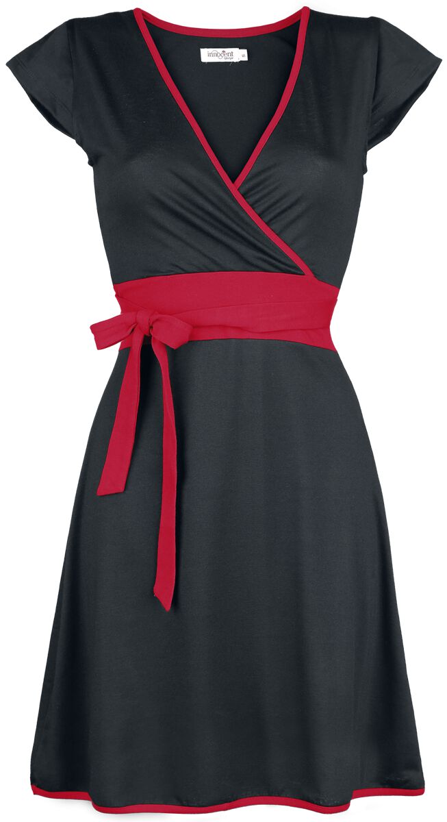 Innocent Hana Dress Kurzes Kleid schwarz rot in XL von innocent