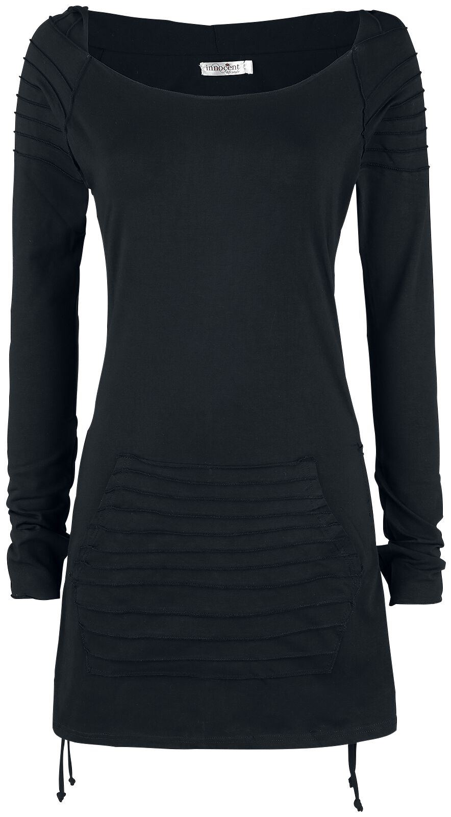 Innocent Jaith Hood Langarmshirt schwarz in XXL von innocent