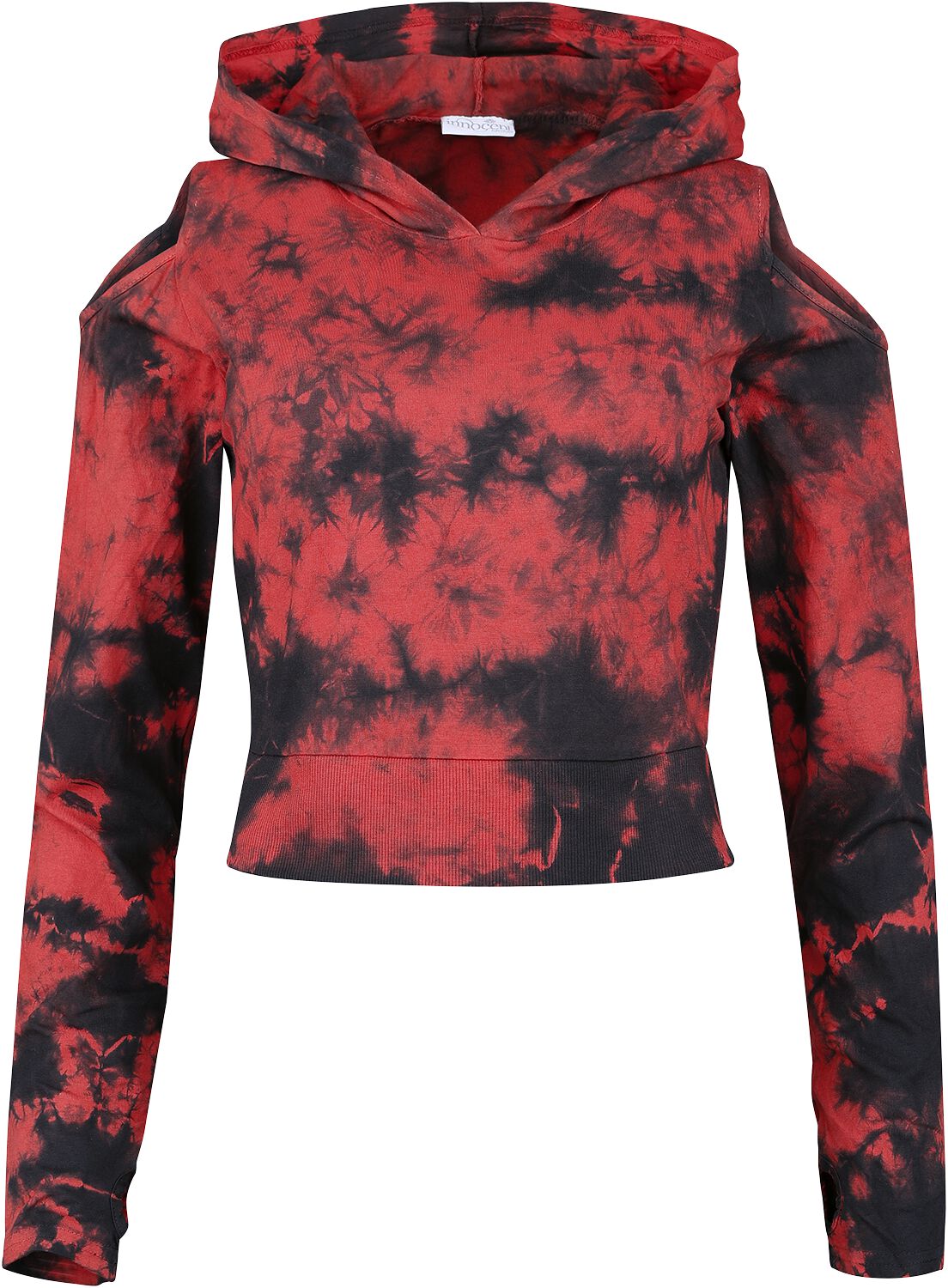 Innocent Kapuzenpullover - Morrigan Hood - XXL - für Damen - Größe XXL - rot/schwarz von innocent