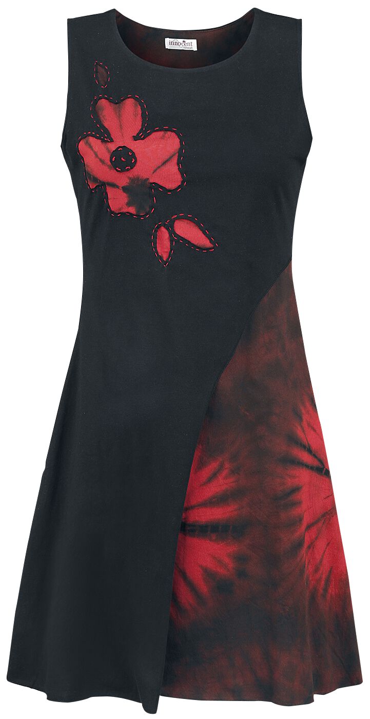 Innocent Kleid knielang - Maya Dress - XL bis 4XL - für Damen - Größe 4XL - schwarz/rot von innocent