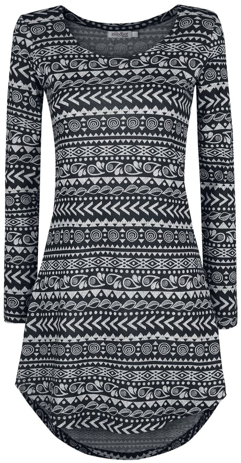 Innocent Kurzes Kleid - Winter Dress - S bis 4XL - für Damen - Größe M - grau/schwarz von innocent