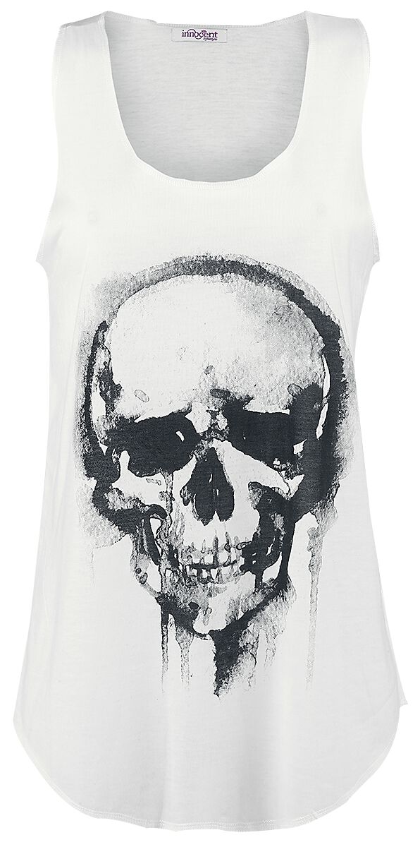 Innocent Top - Skull - S bis XL - für Damen - Größe M - altweiß von innocent