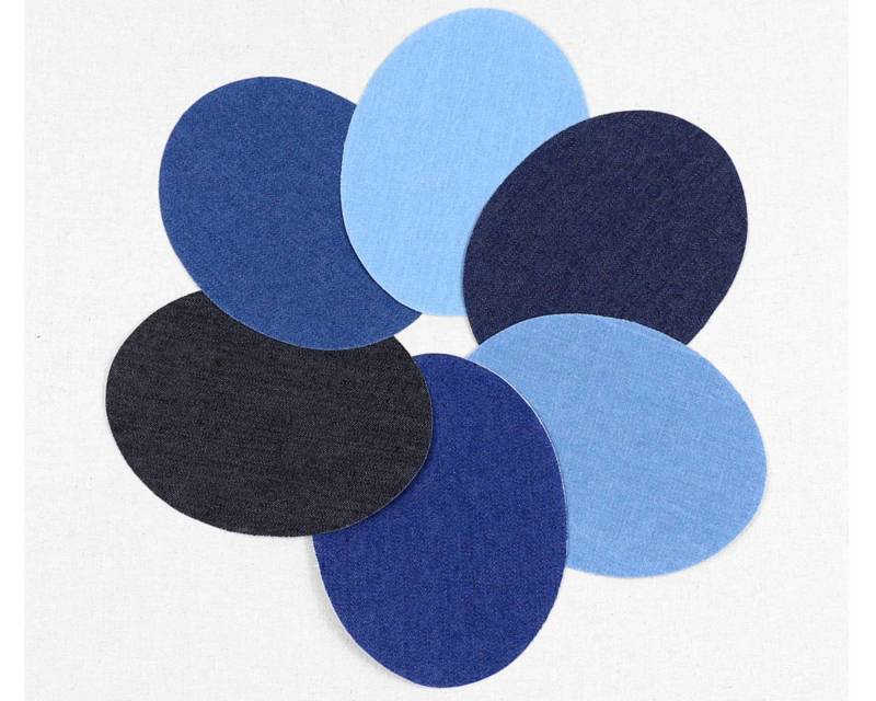 2-10 Stücke Bügeln Auf Denim Patches Stoff Patch Für Diy Tasche Tuch Reparatur Jacke Jeans Latzhose 6 Grundfarben Applikation Aufkleber von inpasture