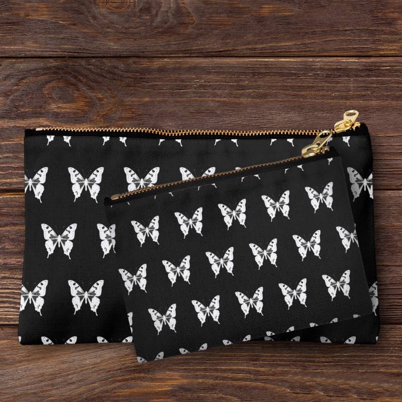 Handgemachte Federmäppchen Aus Schmetterlingsdruck, Schminktäschchen, Geldbeutel, Reißverschlusstasche von insektendesign