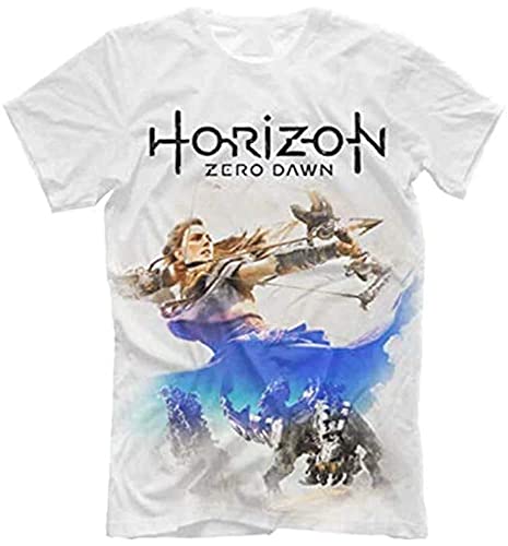 Horizon Zero Dawn t-T-Shirts Hemden - Action RPG Video Game Print White Color(Small) von insert