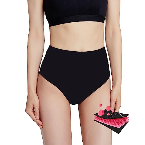 insgym Period Bademode, auslaufsichere Hose, Menstruations-Bikini, Badeanzug, für Teenager, Mädchen und Frauen, Schwarz, S von insgym