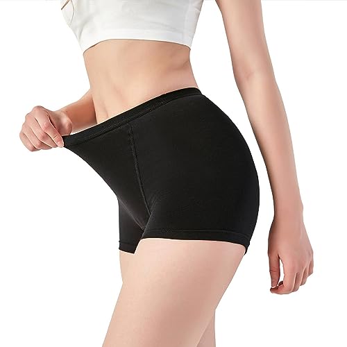 insgym Period Bademode, auslaufsichere Hose – Menstruations-starke, saugfähige Badehose für Teenager, Mädchen und Frauen, Schwarz, Medium von insgym