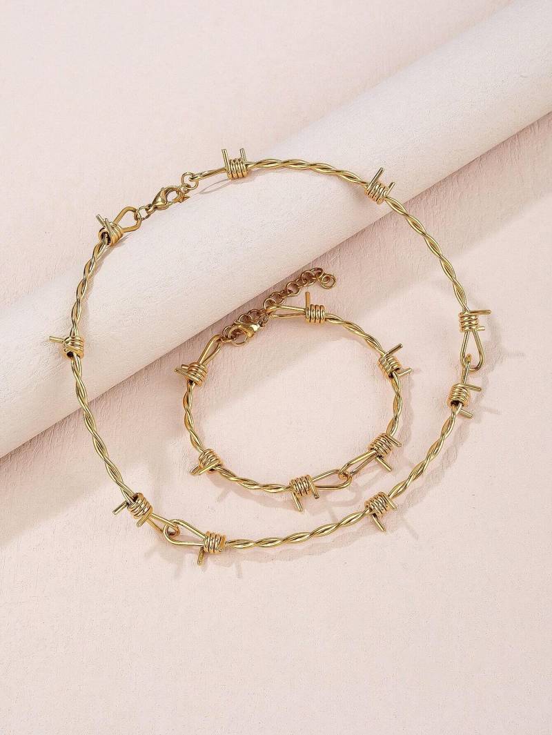 Handmade 1Pc Personalisierte Edelstahl Dorn Design Herren Armband Oder Halskette von insomniaatlkazmorck