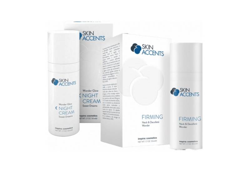 inspira:cosmetics Gesichtspflege-Set SET WONDER GLOW CREAM + FIRMING NECK & DECOLLETÉ CREAM von inspira:cosmetics