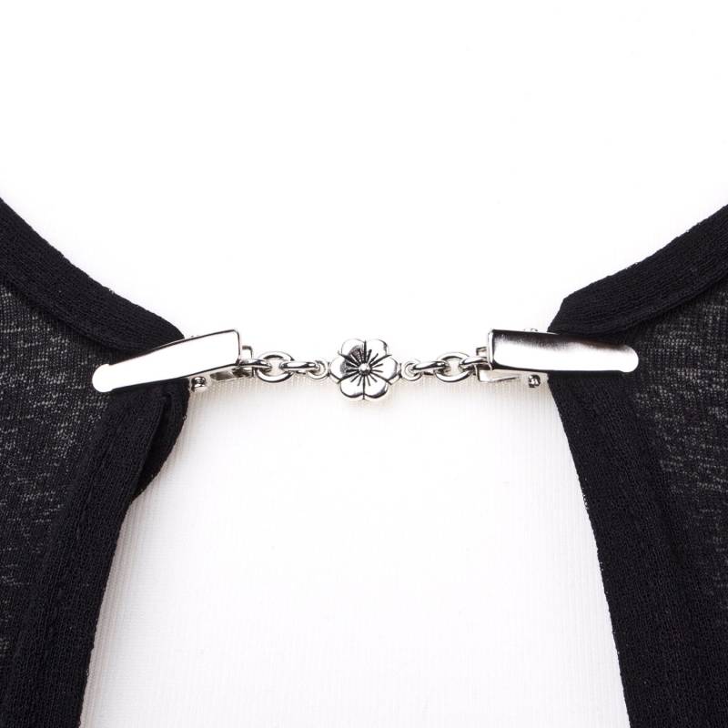 Silber Blumen Strickjacke Clip Kette Schal, Kimono & Pashmina Befestigung Silber Blumen Strickjacke Clip Kette Schal, Kimono & Pashmina Befestigung von inspira