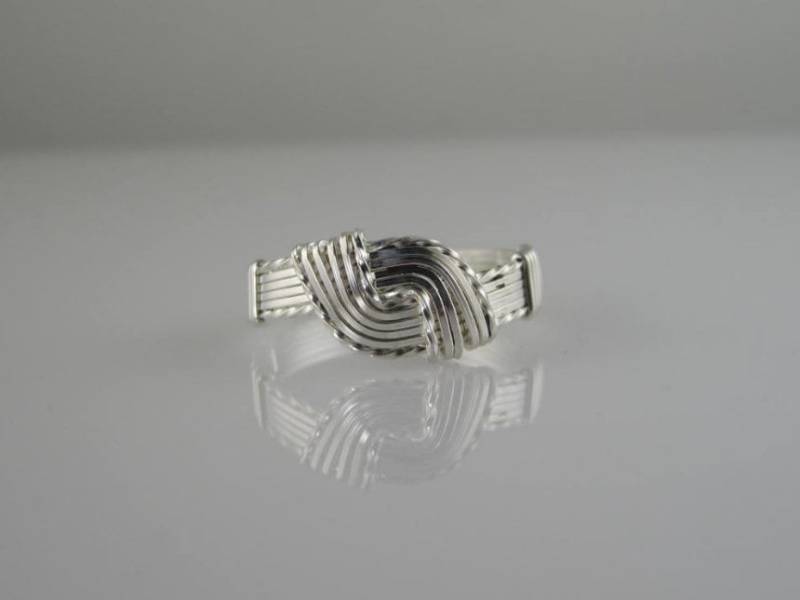 Ri-0118 Sterling Silber Hug Ring, Handgemachter Draht Gewickelt in .925 Argentium Ri-0118 Sterling Silber Hug Ring, Handgemachter Draht Gewickelt in .925 Argentium von inspiredcreationsco