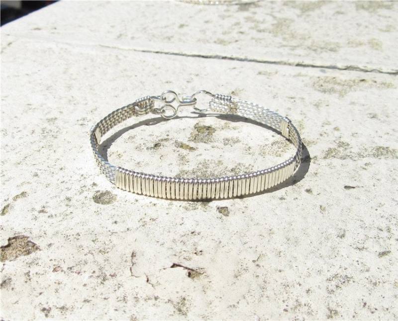 Wsb-0021, Sterling Silber Armband , Handgemachtes Draht Gewickelt Armreif von inspiredcreationsco