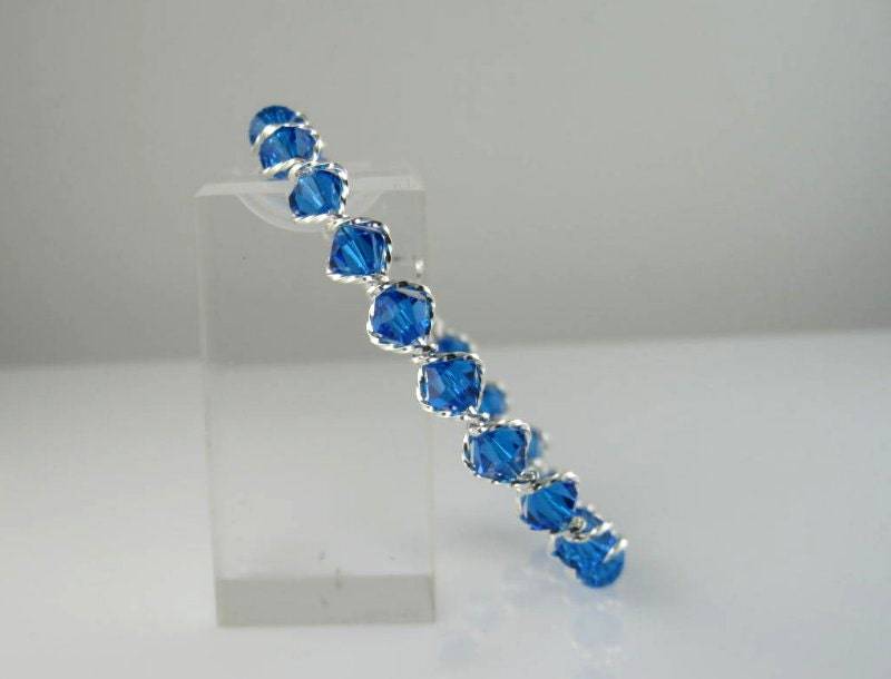 Wsb-0110 Handgefertigter Swarovski Crysta Armreif Armband Aus .925 Sterling Silber | 925 Silber von inspiredcreationsco