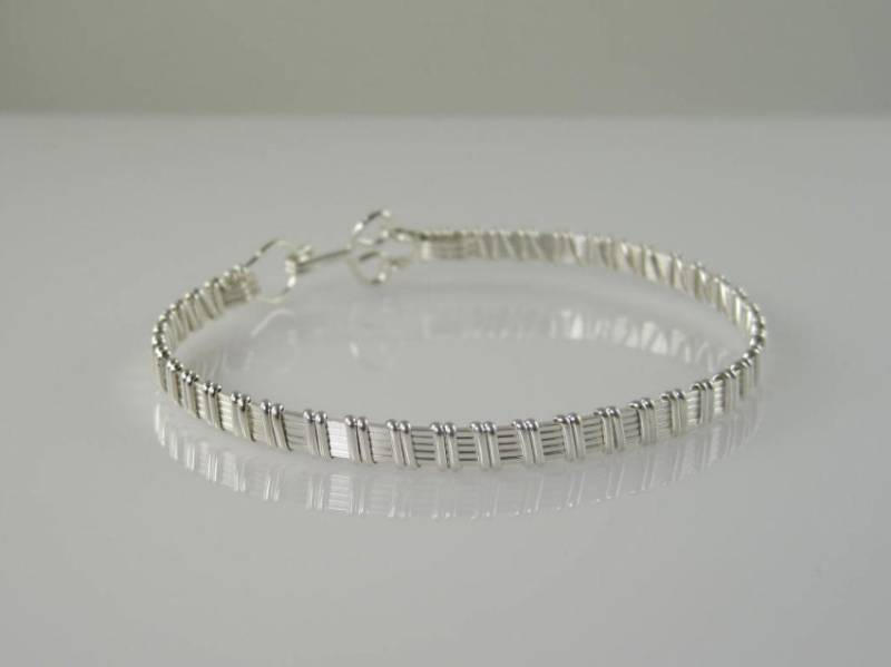Wsb-0130, Sterling Silber Armband, Handgemacht, Draht Gewickelt Armreif, Gewickelt, Schmuck Wsb-0130, Sterling Silber Armband, Handgemacht, Draht Gewickelt Armreif, Gewickelt, Schmuck von inspiredcreationsco