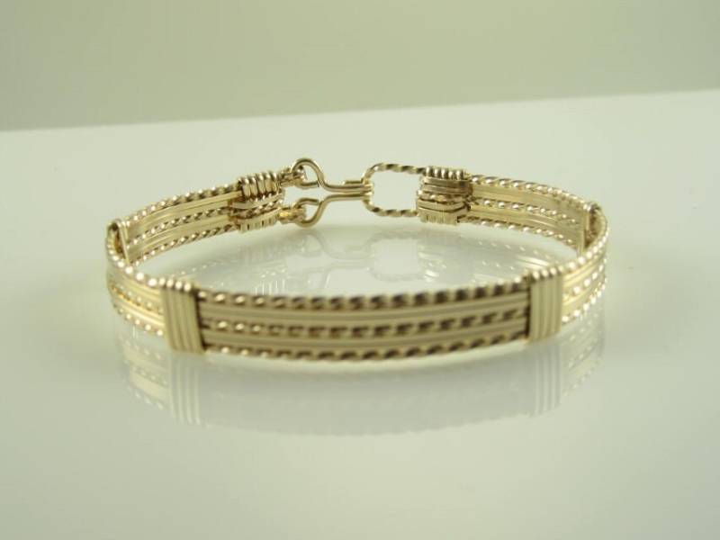 Wsb-0168, Gold Filled Armband, Goldarmband, Handgemachtes Wire Wrapped Armreif Wsb-0168, Gold Filled Armband, Goldarmband, Handgemachtes Wire Wrapped Armreif von inspiredcreationsco