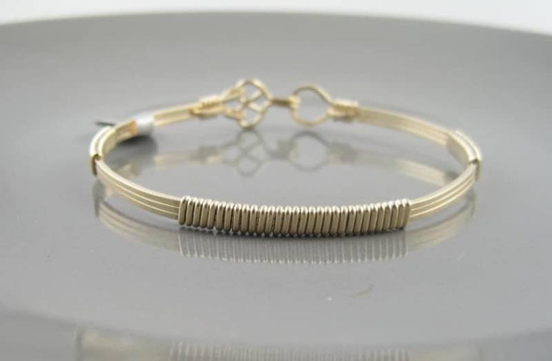 Wsb-0195, Gold Filled Armband, Handgemachtes Wire Wrapped Armreif Wsb-0195, Gold Filled Armband, Handgemachtes Wire Wrapped Armreif von inspiredcreationsco