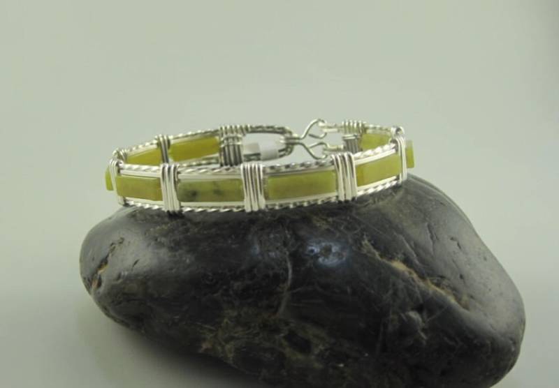 Wsb-0199, Neue Jade Armband, Handgemachte Edelstein Draht Gewickelt, Armreif, Wire Wrapped Armband Wsb-0199, Neue Jade Armband, Handgemachte Edelstein Draht Gewickelt, Armreif, Wire Wrapped Armband von inspiredcreationsco