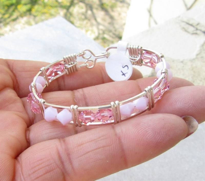 Wsb-0205, Swarovski Armband, Handgemachtes Kristall Wire Wrapped, Bangle, Wrapped Armband Wsb-0205, Swarovski Armband, Handgemachtes Kristall Wire Wrapped, Bangle, Wrapped Armband von inspiredcreationsco