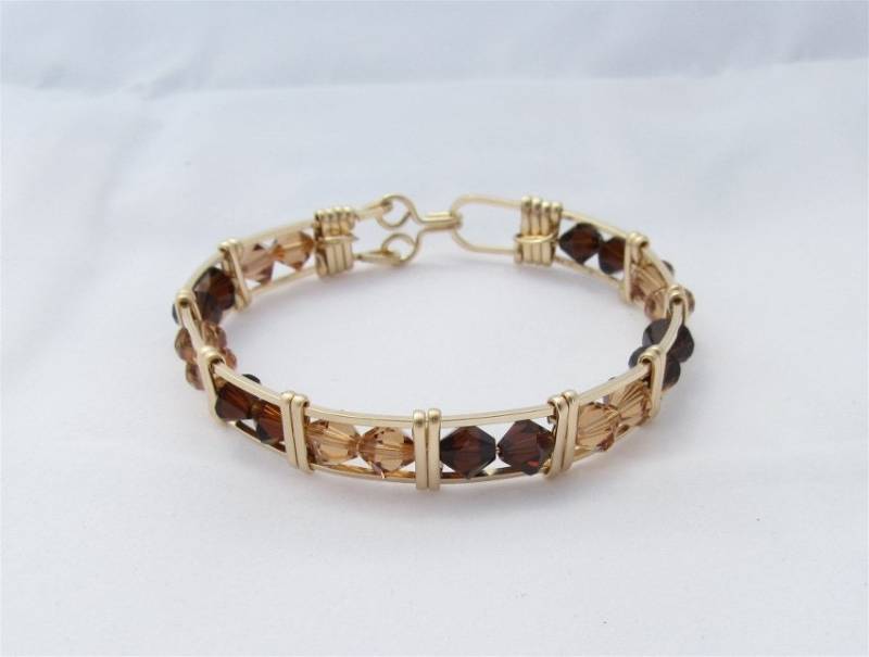 Wsb-0210, Swarovski Armband, Handgemachtes Kristall Wire Wrapped, Bangle, Wrapped Armband Wsb-0210, Swarovski Armband, Handgemachtes Kristall Wire Wrapped, Bangle, Wrapped Armband von inspiredcreationsco