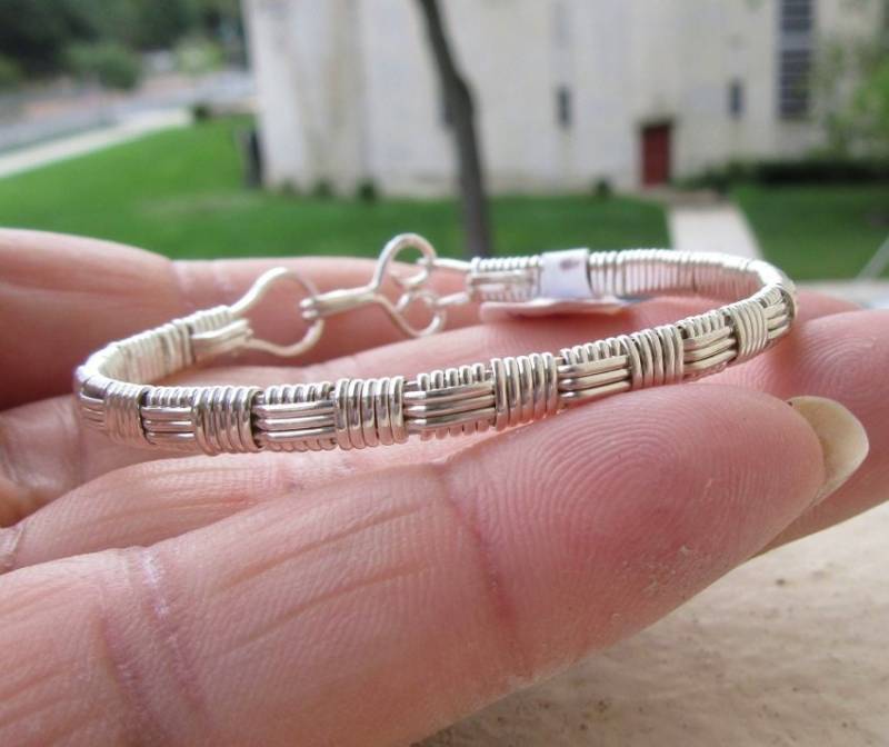 Wsb-0259, Armband Sterling Silber, Silber Armband, Handgemachtes Draht Gewickelt Armreif, Gewickelt, Schmuck Wsb-0259, Armband Sterling Silber, Silber Armband, Handgemachtes Draht Gewickelt Armreif, Gewickelt, Schmuck von inspiredcreationsco