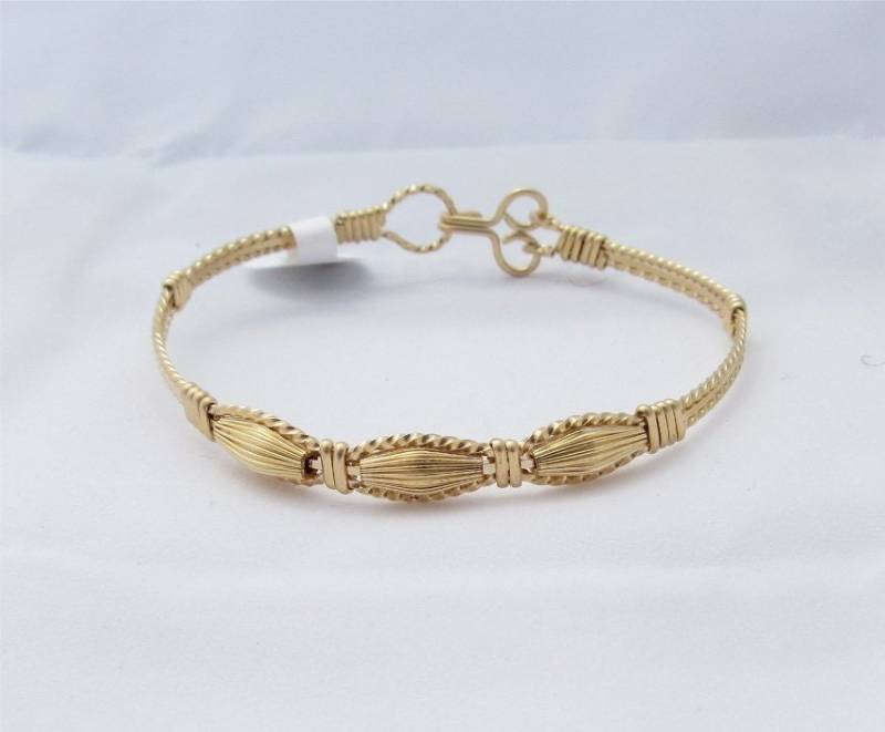 Wsb-0264, Gold Filled Armband, Goldarmband, Handgemachtes Wire Wrapped Armreif von inspiredcreationsco