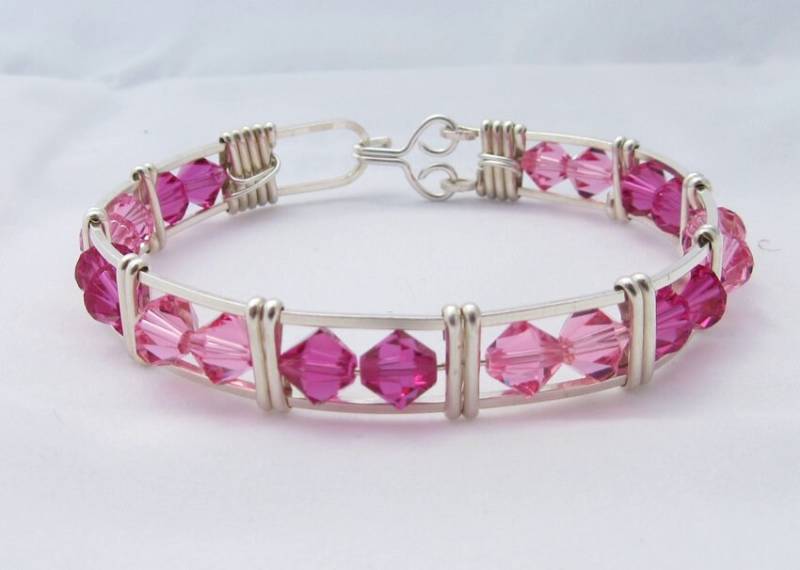 Wsb-0295, Swarovski Armband, Handgemachtes Kristall Wire Wrapped, Bangle, Wrapped Armband Wsb-0295, Swarovski Armband, Handgemachtes Kristall Wire Wrapped, Bangle, Wrapped Armband von inspiredcreationsco