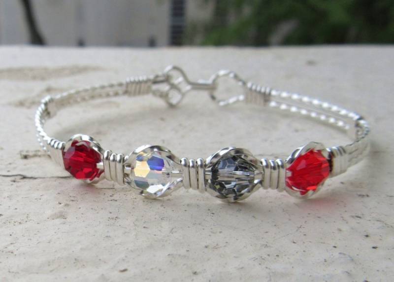 Wsb-0304, Swarovski Armband, Handgemachtes Kristall Wire Wrapped, Bangle, Wrapped Armband Wsb-0304, Swarovski Armband, Handgemachtes Kristall Wire Wrapped, Bangle, Wrapped Armband von inspiredcreationsco