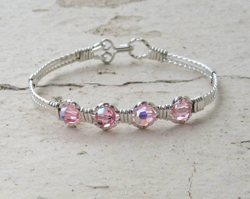 Wsb-0315, Swarovski Armband, Handgemachtes Kristall Wire Wrapped, Bangle, Wrapped Armband Wsb-0315, Swarovski Armband, Handgemachtes Kristall Wire Wrapped, Bangle, Wrapped Armband von inspiredcreationsco