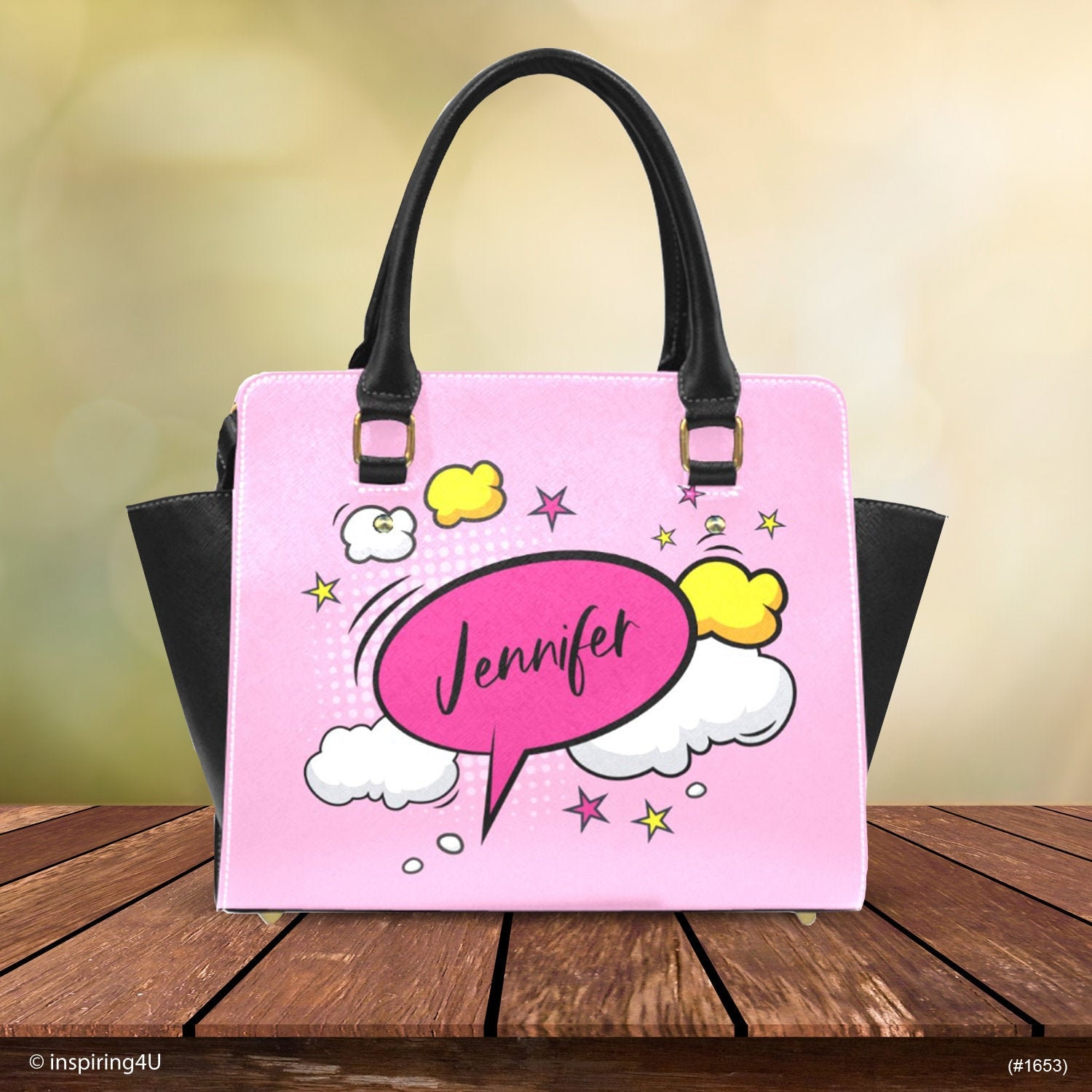 Personalisierte Damen Schultertasche, Personalisierte Geschenkidee. Comic Pop Art Umhängetasche, Street Style Frau Handtasche, Frauen Graffiti von inspiring4U