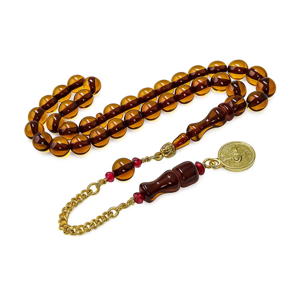 interbed Kettenanhänger Tesbih Gebetskette Diamond Püskül 8 mm, inkl. Geschenkverpackung von interbed