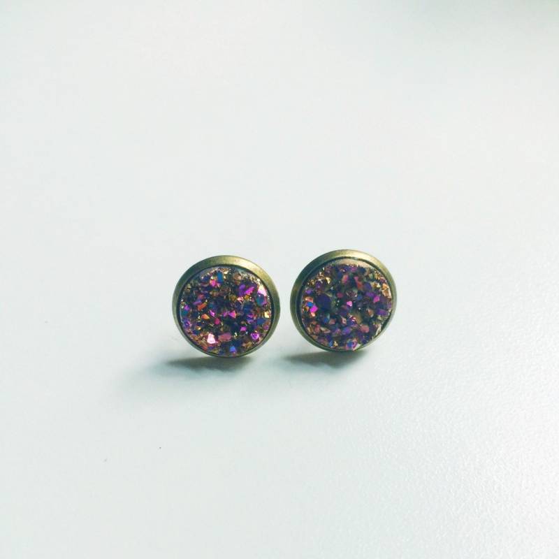 Flame Aura Druzy Ohrstecker Flame Aura Druzy Ohrstecker von intimeofroses3