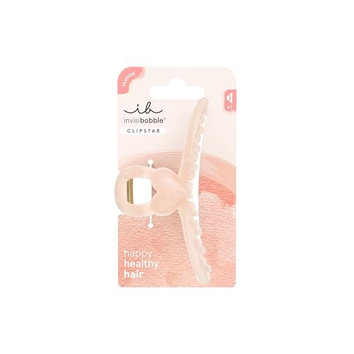 invisibobble CLIPSTAR L Heartbeat (1 Stück) – Große Haarspange in Rosa mit Herz-Detail – Für Damen, Kinder & Mädchen – Haarspangen Set für dünnes Haar & verspielte, romantische Looks von invisibobble