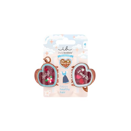 invisibobble CLIPSTAR S Liabs Herzl 2er Set – Haarclips im Lebkuchenherz-Design „I mog Di“ & „Spatzl“ – Süße Trachten-Accessoires für Wiesn & Dirndl, Oktoberfest Haarschmuck invisibobble CLIPSTAR S Liabs Herzl 2er Set – Haarclips im Lebkuchenherz-Design „I mog Di“ & „Spatzl“ – Süße Trachten-Accessoires für Wiesn & Dirndl, Oktoberfest Haarschmuck von invisibobble
