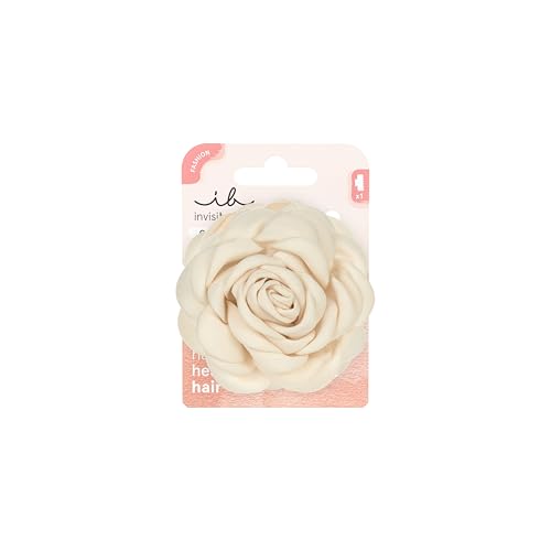 invisibobble Clipstar Spring Rose (1 Stück) – Haarspange Damen & Mädchen mit 3D-Blume in Weiß – Große Haarklammer für dünnes Haar – Romantisches Haaraccessoire für Hochsteckfrisuren & Alltagslooks von invisibobble