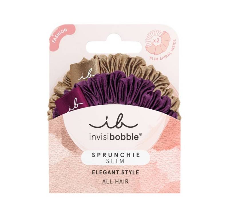 invisibobble Haargummi Haargummis Sprunchie Slim The Snuggle is Real 2 Stück von invisibobble